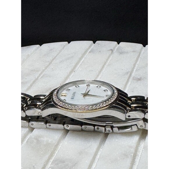 BULOVA CRYSTALS TWO TONE WOMEN\'S WATCH Stainless Steel 32MM (Needs Battery) main image 8